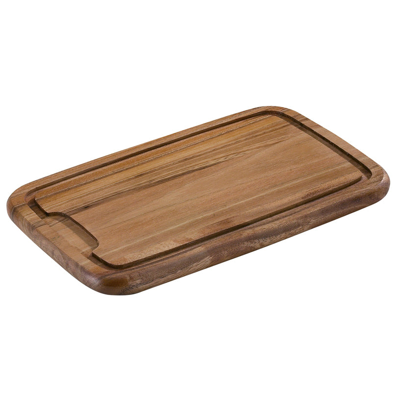 Tagliere rettangolare con scanalatura cm 36x23x2