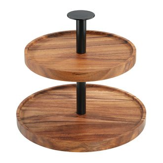 Etagere/Alzata tonda a 2 piani cm Ø21,5/26x22