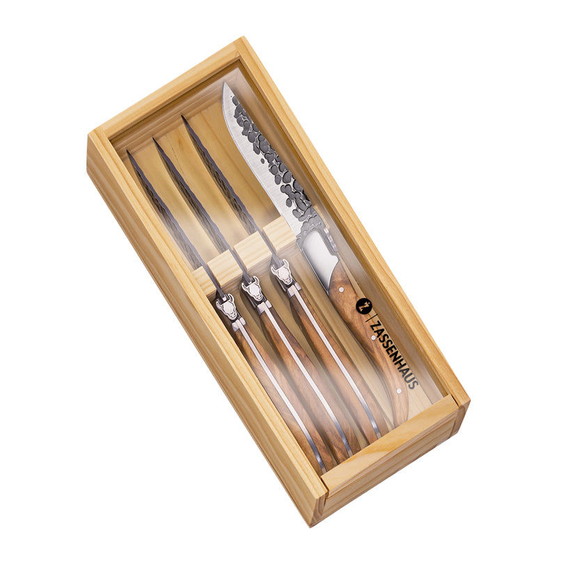 Set 4 coltelli da bistecca "Bull" cm 10/22