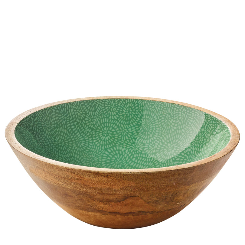 Fruttiera/Insalatiera tonda "Brush Green" cm Ø30x11,5