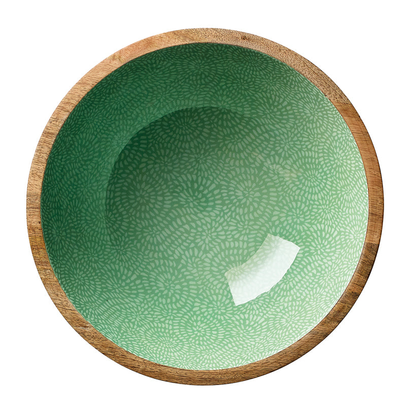 Fruttiera/Insalatiera tonda "Brush Green" cm Ø30x11,5