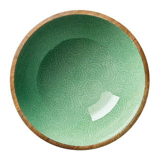 Fruttiera/Insalatiera tonda "Brush Green" cm Ø35x12