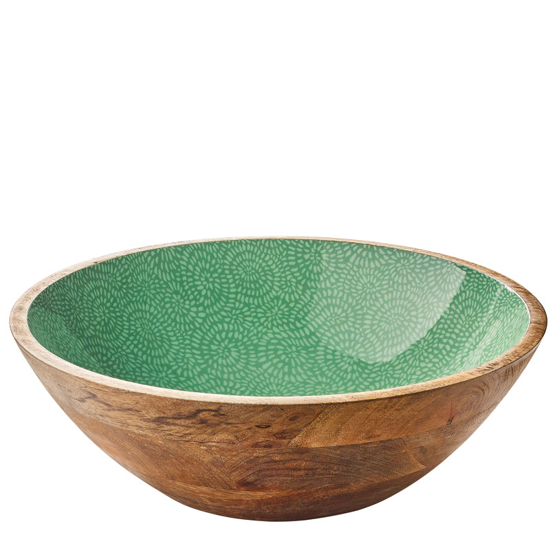 Fruttiera/Insalatiera tonda "Brush Green" cm Ø35x12