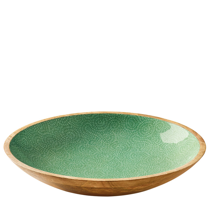 Fruttiera tonda "Brush Green" cm Ø35x6