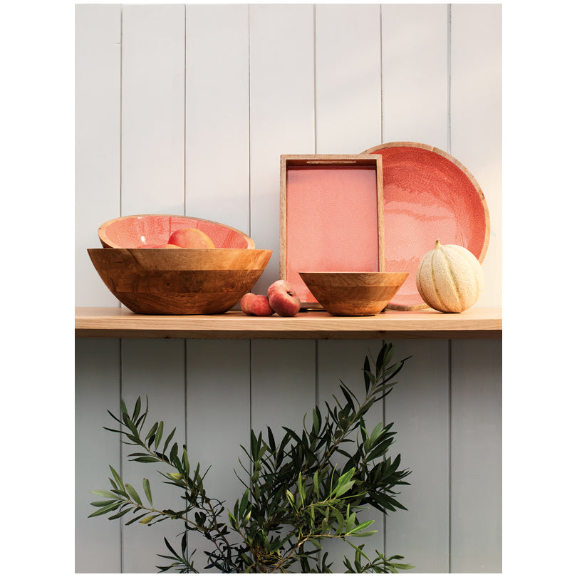 Fruttiera/Insalatiera tonda "Brush Coral" cm Ø30x11,5