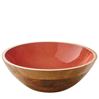 Fruttiera/Insalatiera tonda "Brush Coral" cm Ø35x12