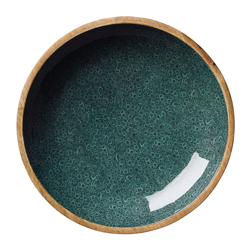 Fruttiera tonda "Mineral Coal" cm Ø35x6