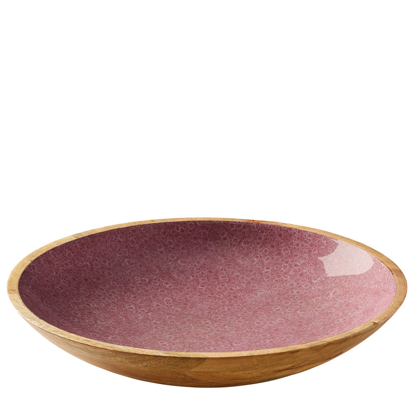 Fruttiera tonda "Mineral Rose" cm Ø35x6