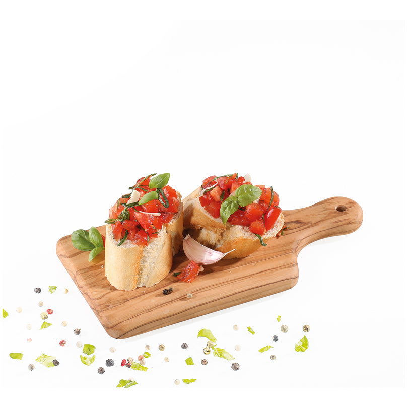 Tagliere rettangolare con manico "Olive" cm 22x11x1,4
