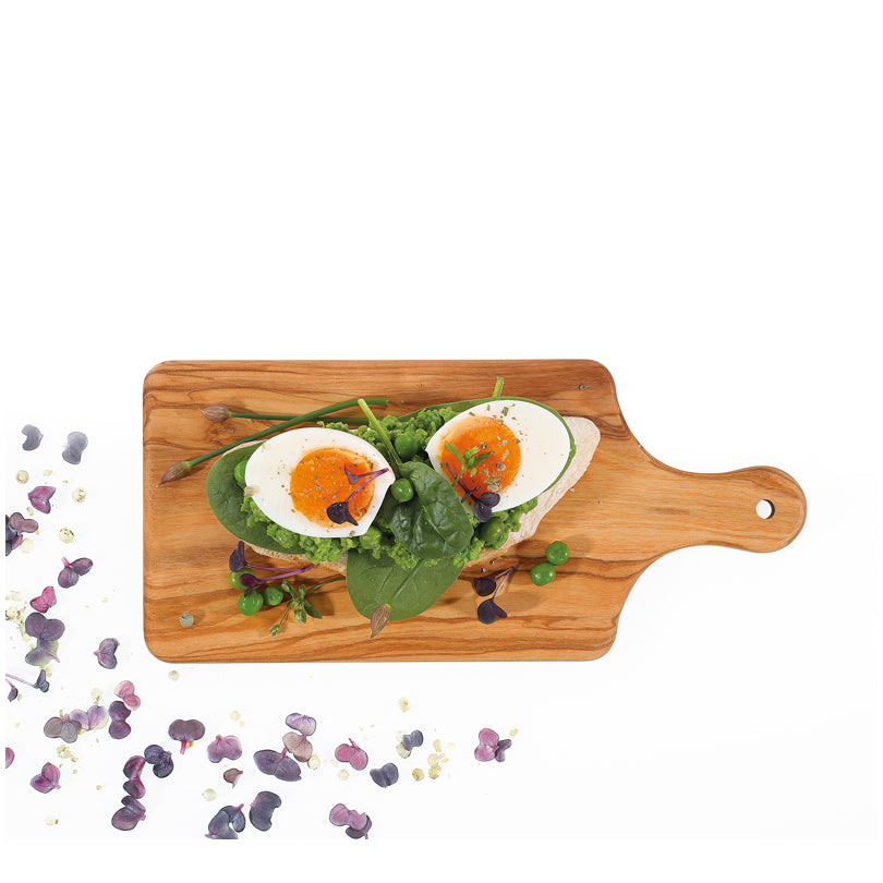 Tagliere rettangolare con manico "Olive" cm 26x12x1,4