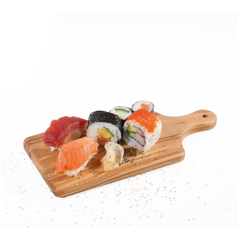 Tagliere rettangolare con manico "Olive" cm 26x12x1,4