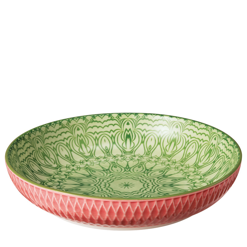 Piatto fondo/Coppa "Amici - Rombi pink" ml 750/cm Ø21,5x4,5