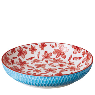 Piatto fondo/Coppa "Amici - Rombi blu" ml 750/cm Ø21,5x4,5