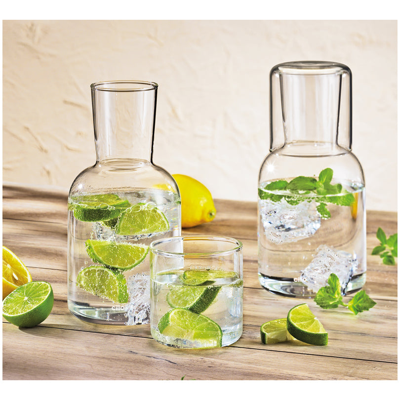 Caraffa con bicchiere da bibita "Lorenzo" ml 750/200/cm Ø9,5x1