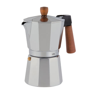Caffettiera espresso "Legno", 6 tazze cm Ø9,5x19