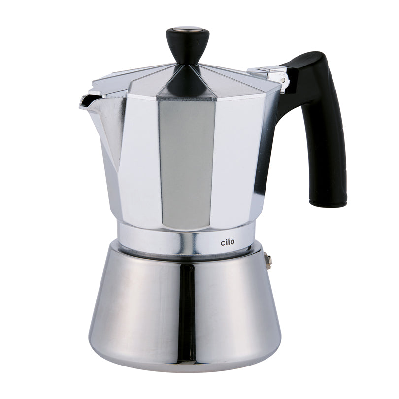 Caffettiera espresso "Classic Duo", 6 tazze (induzione) cm Ø10,5x18