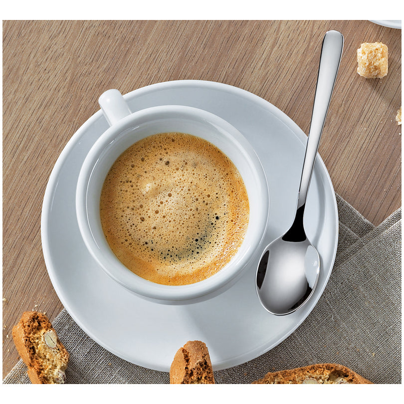 Cucchiaino caffè "Roma" lucidato, confezione da 6 pezzi cm 14,5