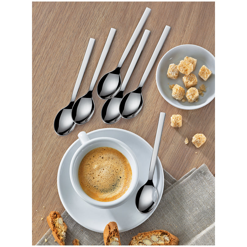 Cucchiaino caffè "Venezia" lucidato, confezione da 6 pezzi cm 14,5