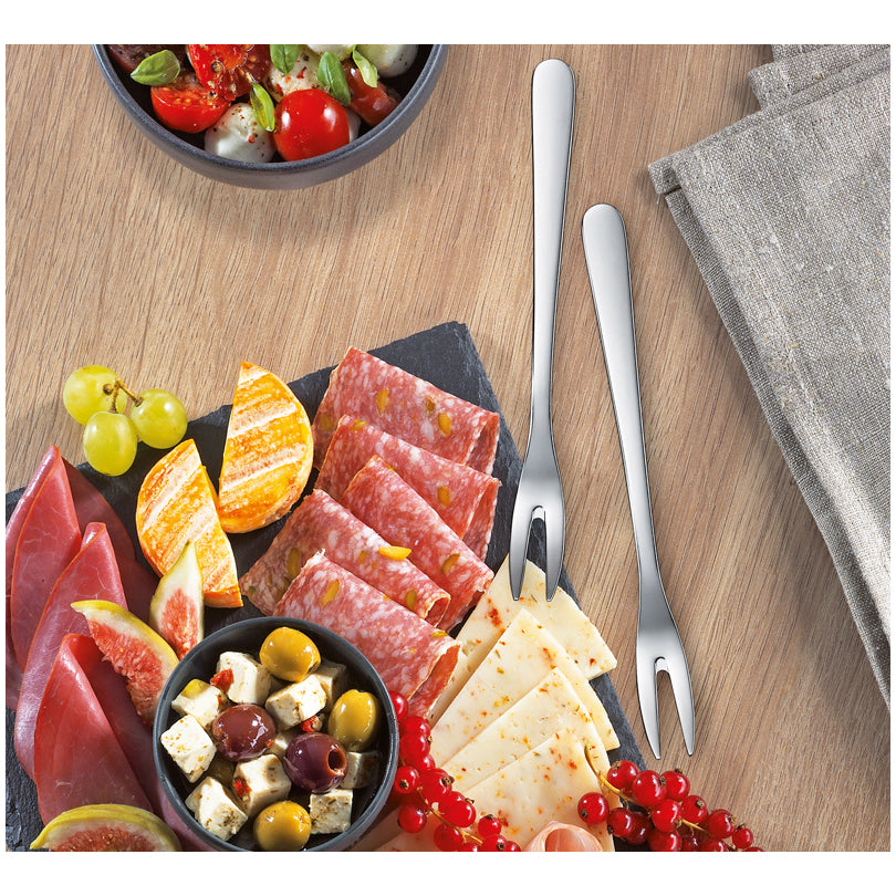 Forchettine aperitivo "Roma" lucidate, 2 pezzi cm 18