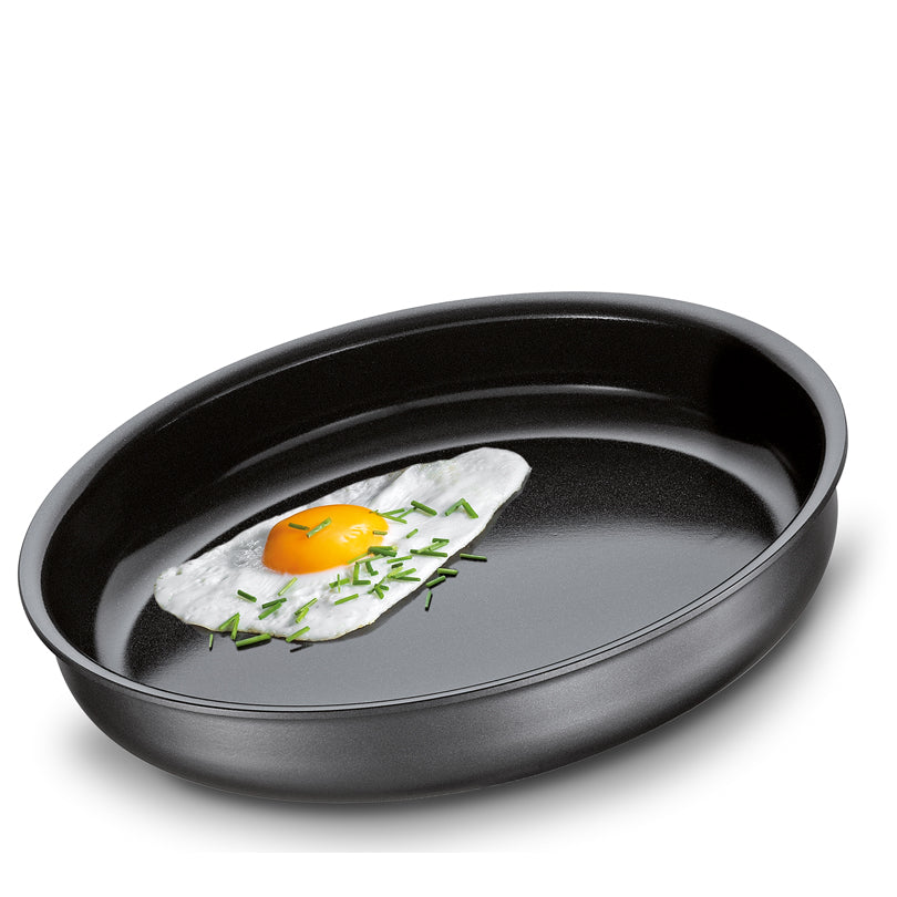 Set 2 Padelle "Napoli" con manico rimovibile cm Ø24x4,5/Ø28x5