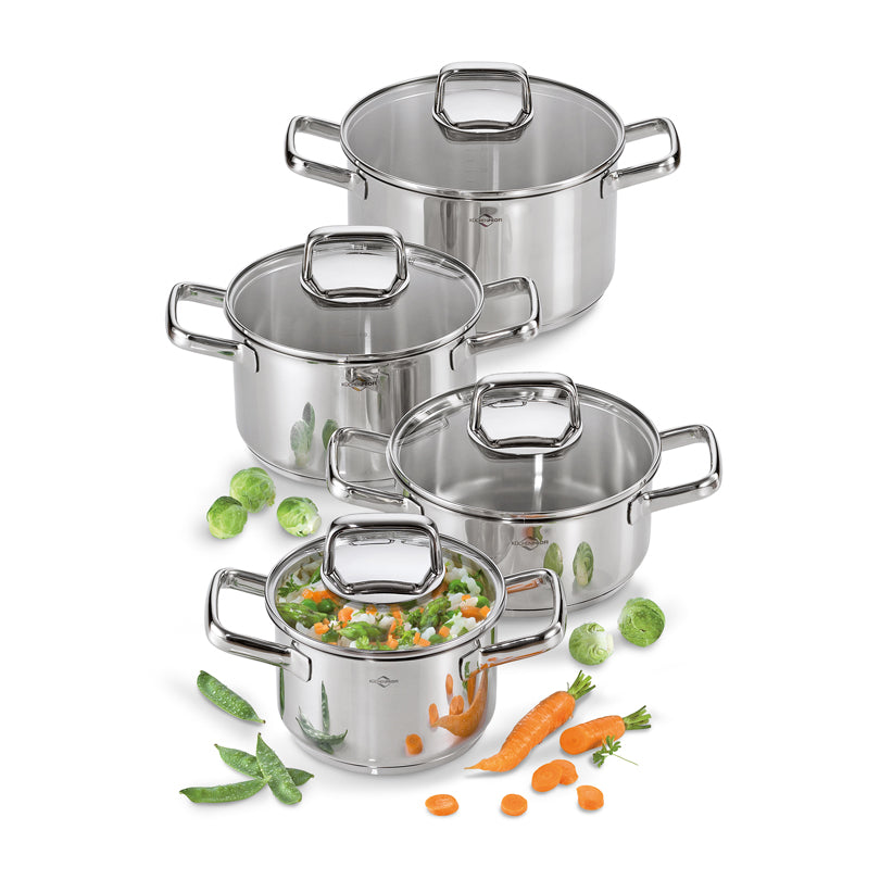 Batteria pentole "Pisa", 8 pezzi