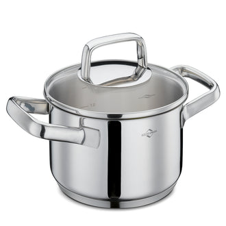 Casseruola alta con coperchio in vetro "Pisa" cm Ø16x10,5/l 2