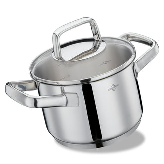 Casseruola alta con coperchio in vetro "Pisa" cm Ø16x10,5/l 2