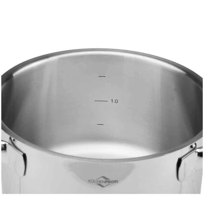 Casseruola alta con coperchio in vetro "Pisa" cm Ø16x10,5/l 2