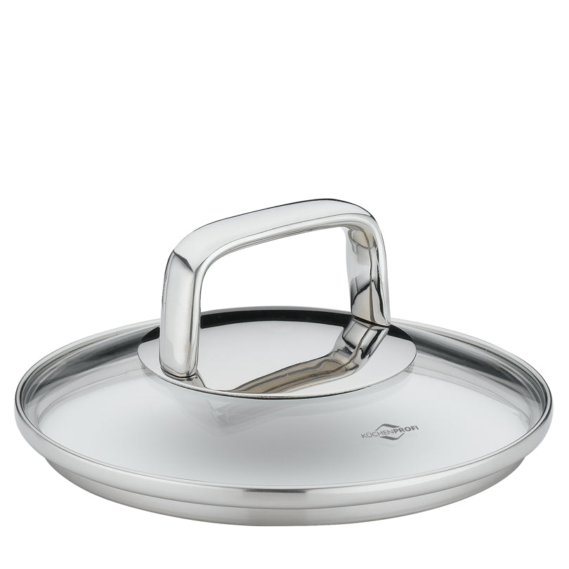 Casseruola con manico e coperchio in vetro "Pisa" cm Ø16x8/l 1,5