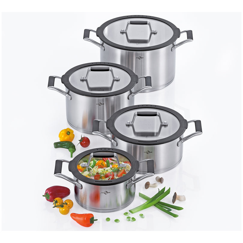 Batteria pentole "Como", 8 pezzi