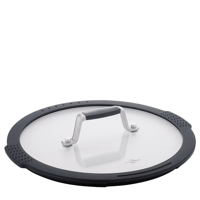 Casseruola alta con coperchio in vetro "Como" cm Ø24x15/l 6,5