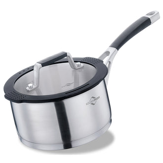 Casseruola con manico e coperchio in vetro "Como" cm Ø16x8/l 1,5