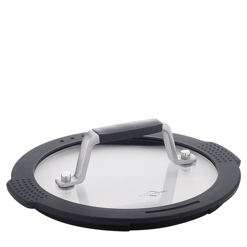 Casseruola con manico e coperchio in vetro "Como" cm Ø16x8/l 1,5