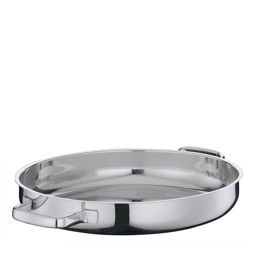 Casseruola ovale "Pisa" con coperchio in acciaio inox l 8,6/cm 38x25x19