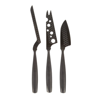 Set 3 coltelli formaggio "Monaco+" cm 21-26