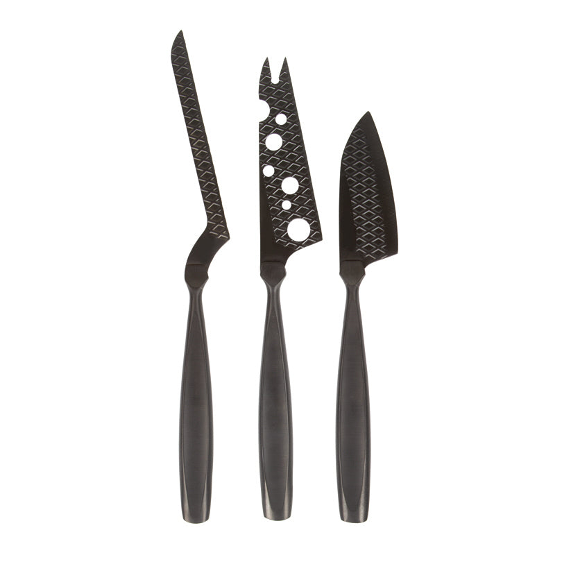 Set 3 coltelli formaggio "Monaco+" cm 21-26