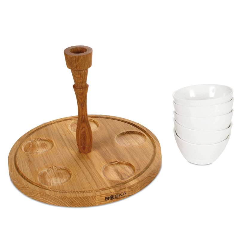 Vassoio da aperitivo tondo "Party", 6 pezzi ml 150/cm Ø26x20