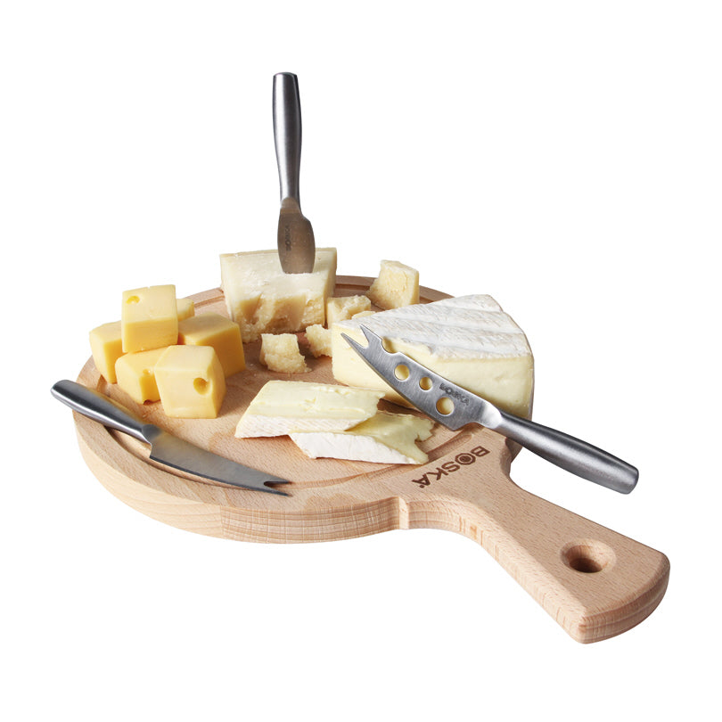 Kit formaggio tondo "Amigo", 4 pezzi cm Ø24x33x2