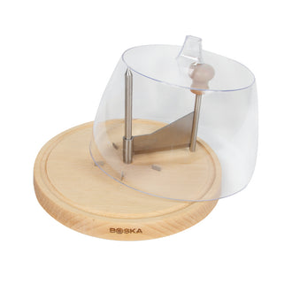 Tagliere raschia formaggio/Girolle con campana Amigo cm Ø22