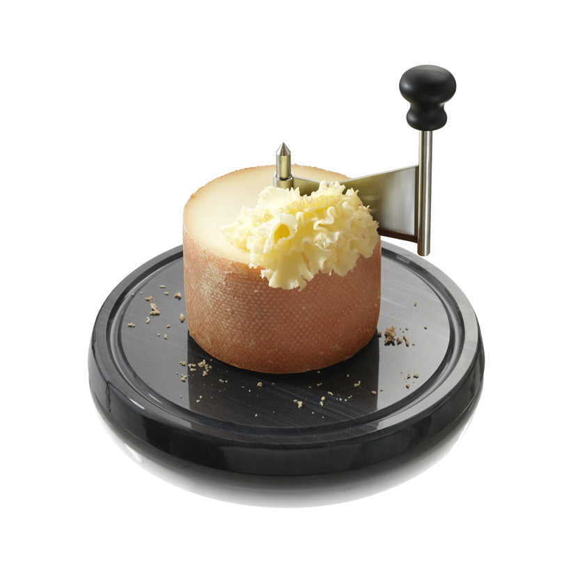 Tagliere raschia formaggio/Girolle Marmo cm Ø22