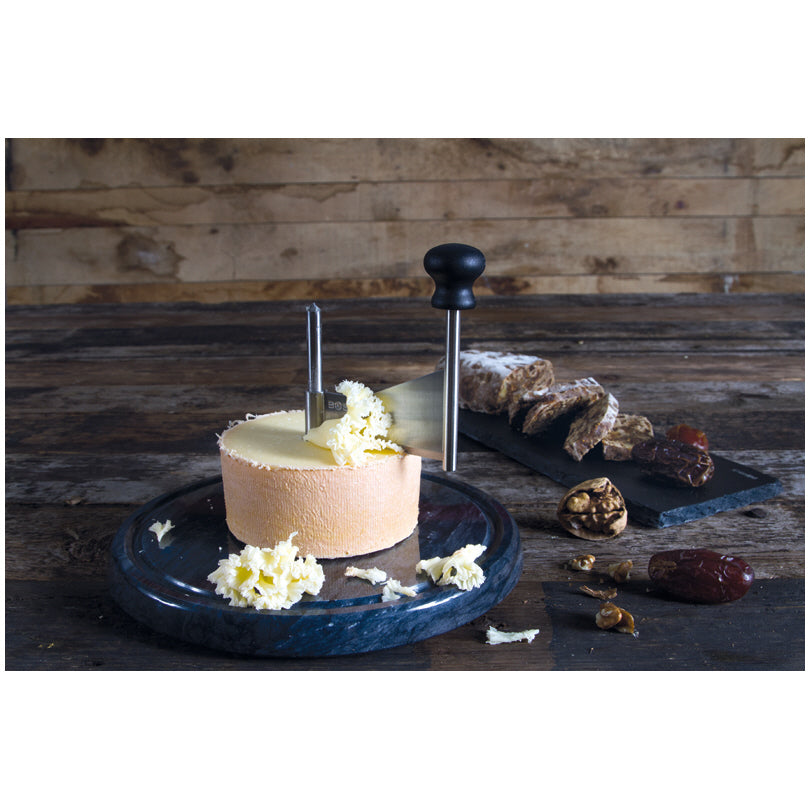 Tagliere raschia formaggio/Girolle Marmo cm Ø22