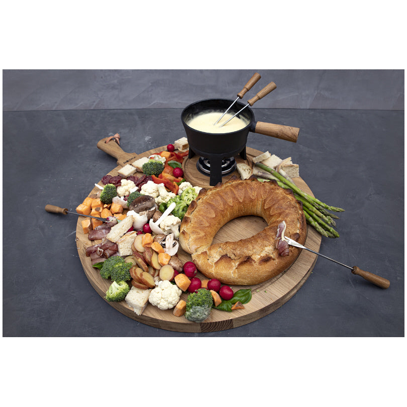 Set per fonduta al formaggio Pro, 10 pezzi cm 28x17x17/l 1