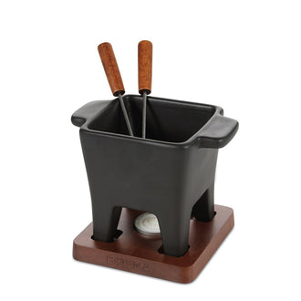 Set per fonduta al cioccolato/formaggio Tapas, 4 pezzi cm 14,5x11x12/cl 20