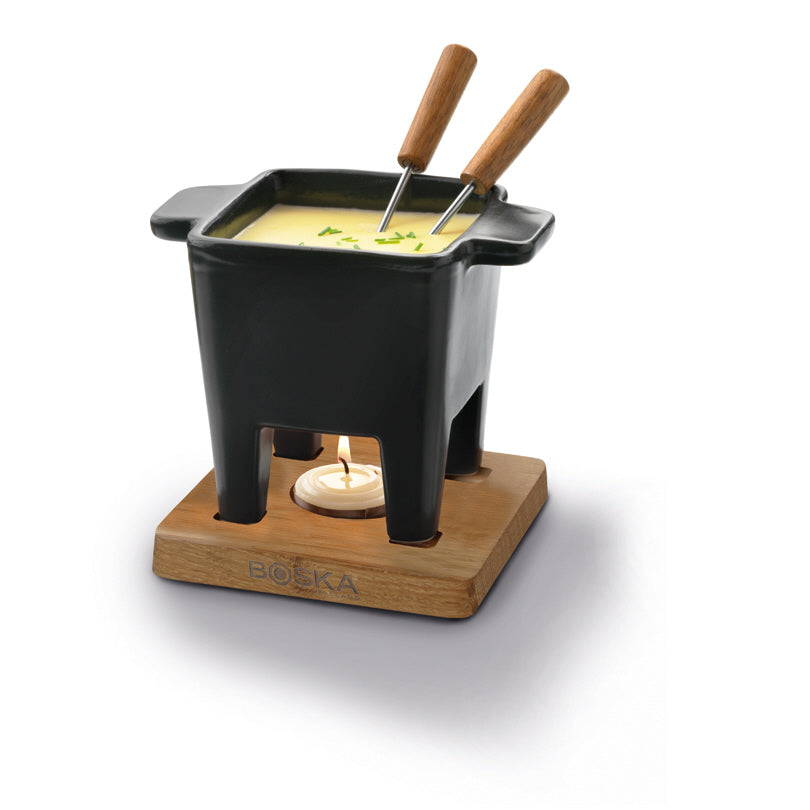 Set per fonduta al cioccolato/formaggio Tapas, 4 pezzi cm 14,5x11x12/cl 20
