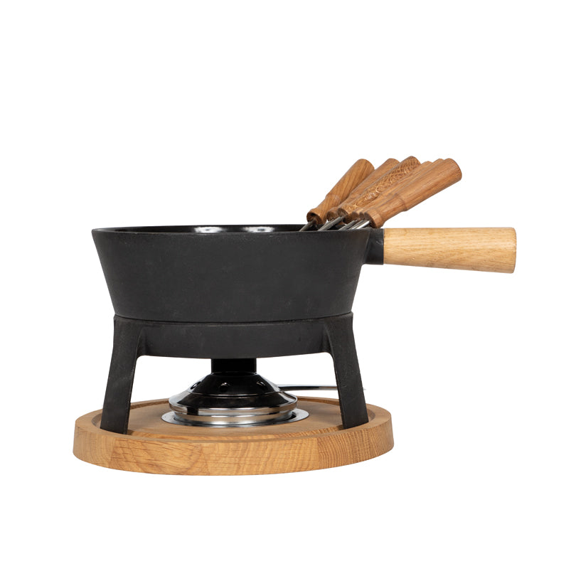 Set per fonduta al formaggio "Pro L", 10 pezzi l 1,8/cm 31x20x15