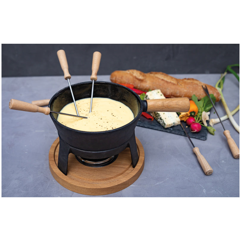 Set per fonduta al formaggio "Pro L", 10 pezzi l 1,8/cm 31x20x15