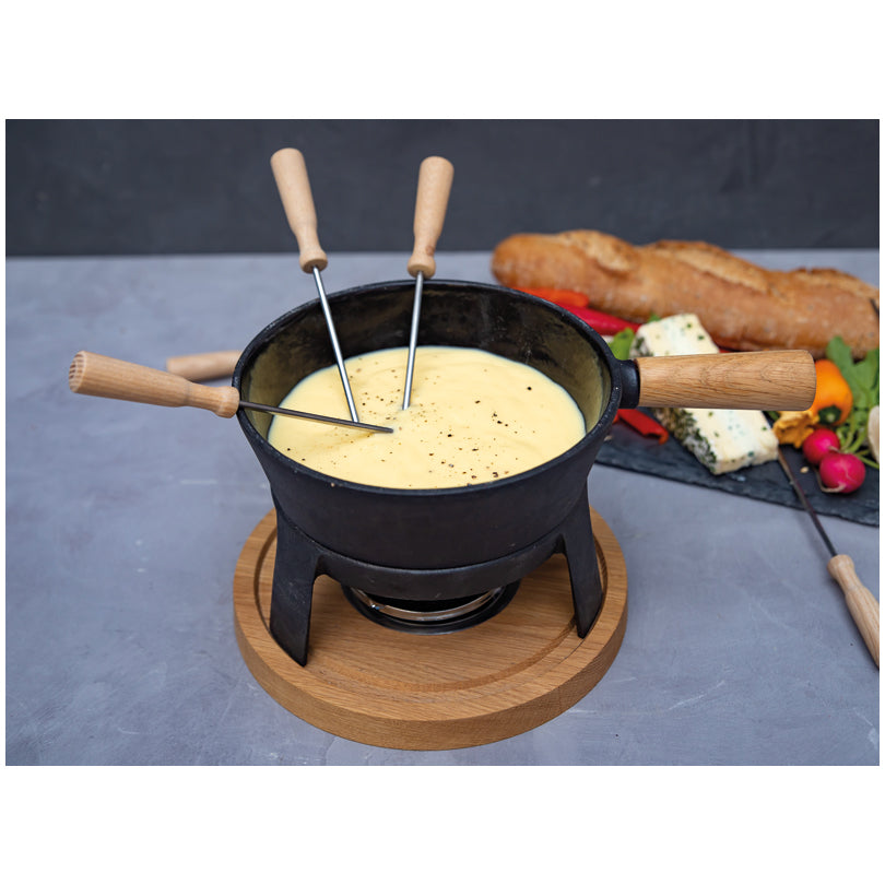 Set per fonduta al formaggio "Pro L", 10 pezzi l 1,8/cm 31x20x15