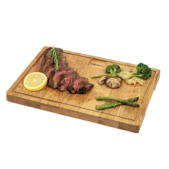 Tagliere da portata rettangolare con scanalatura "Friends" cm 33x23x2,2