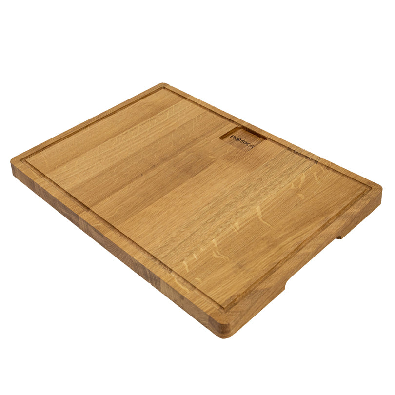 Tagliere da portata rettangolare con scanalatura "Friends" cm 39x28x2,2