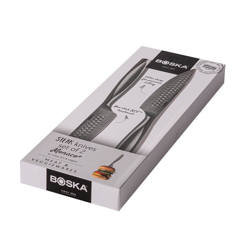 Coltello bistecca "Monaco+", confezione 2 pezzi cm 11/23,5
